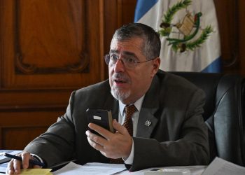 Presidente Arévalo sostuvo conversación telefónica con la presidenta de México, Claudia Sheinbaum. / Foto: Byron de la Cruz.