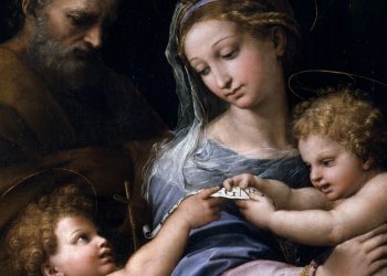 Con Inteligencia artificial se determinó que una parte del cuadro La Virgen de la Rosa no la pintó Rafael.