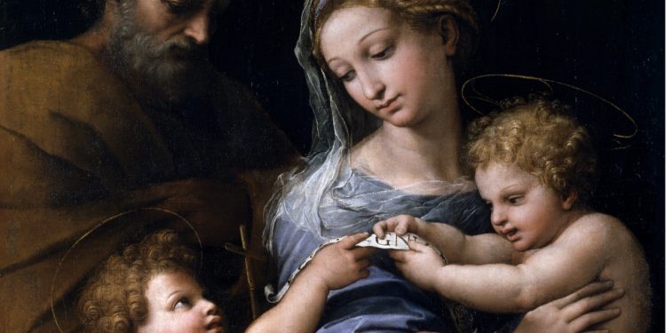 Con Inteligencia artificial se determinó que una parte del cuadro La Virgen de la Rosa no la pintó Rafael.
