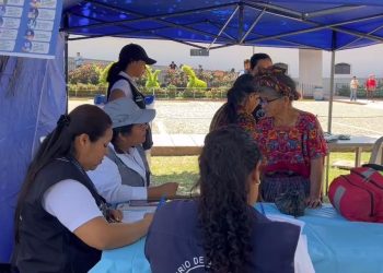 Puesto de orientación y emergencias en Esquipulas. / Foto: MSPAS.