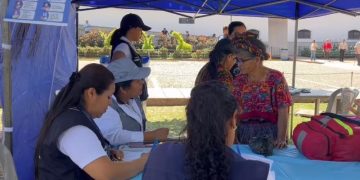 Puesto de orientación y emergencias en Esquipulas. / Foto: MSPAS.