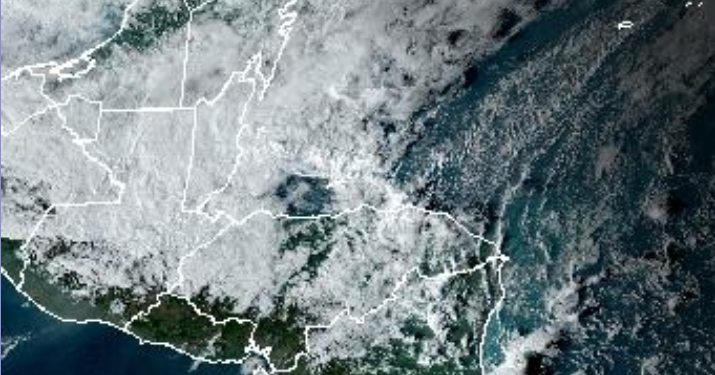 Probabilidad de lluvia para este fin de semana. / Foto: NOAA-NHC.