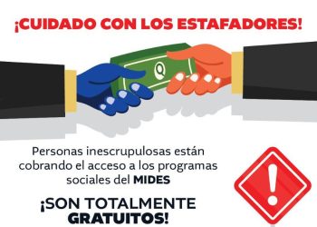 Mides alerta a la población para evitar estafas en programas sociales.