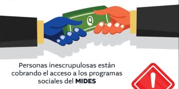 Mides alerta a la población para evitar estafas en programas sociales.