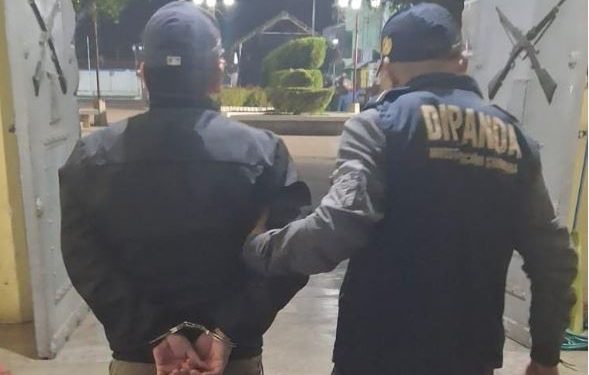 El detenido fue puesto a disposición de las autoridades competentes. / Foto: PNC