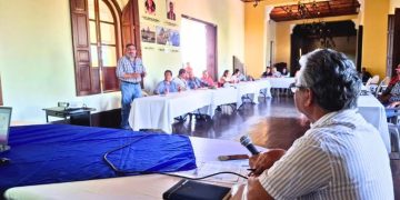 Reunión de coordinación del gobierno departamental de Retalhuleu