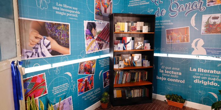 Nuevo espacio de lectura en el Hospital Roosevelt. / Foto: MSPAS.