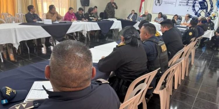 Mesa departamental de seguridad para trabajar de manera articulada en Totonicapán