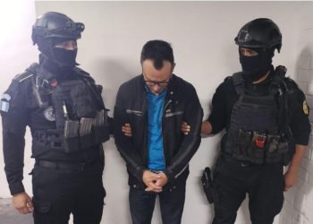 PNC logró la captura de Daniel Aycinena Fernández, un ciudadano guatemalteco de 40 años. / Foto: PNC.