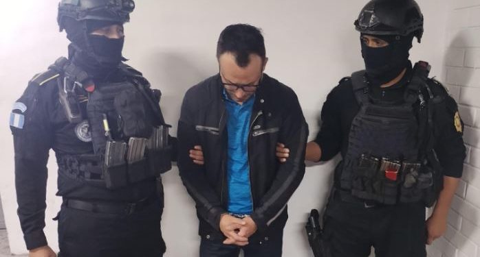 PNC logró la captura de Daniel Aycinena Fernández, un ciudadano guatemalteco de 40 años. / Foto: PNC.