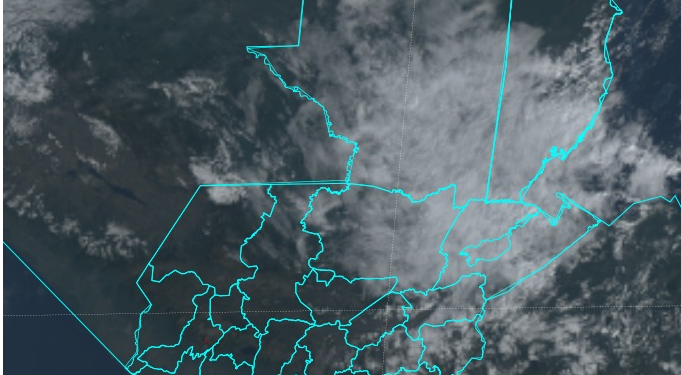 Ingreso de humedad generará lluvias durante el fin de semana. (Foto: Insivumeh)