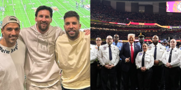 Leo Messi y Donald Trump brillan como invitados de lujo en el Super Bowl LIX
