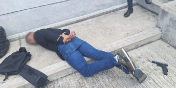 Capturado tras ataque armado. / Foto: PNC.