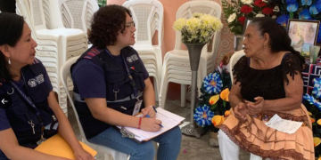 SOSEP visita a familiares de fallecidos en accidente en calzada La Paz. (Foto: SOSEP)