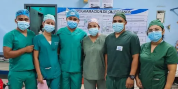 Jornada de cirugías de labio fisurado en Hospital de San Benito. /Foto: MSPAS.
