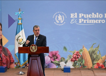 Presidente Bernardo Arévalo en la ronda de la semana.