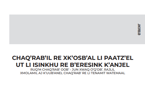 Ley de Simplificación de Requisitos y Trámites Administrativos se encuentra en cuatro idiomas mayas . / Foto: ALMG.