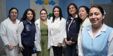 La Vicepresidenta verificó la implementación de la Política de Primera Infancia en el Hospital de San Marcos. / Foto: Vicepresidencia de la República.