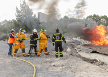 Simulacro en el Aeropuerto Internacional La Aurora. / Foto: DGAC.