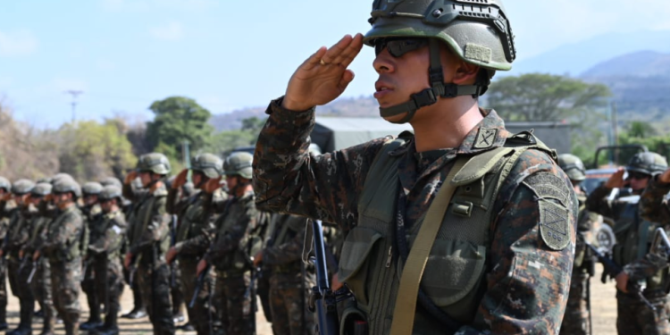 Inauguran fuerza de tarea en Vado Hondo, Chiquimula. /Foto: Ejército de Guatemala.