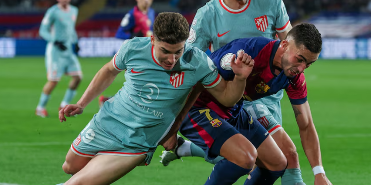 Barcelona y Atlético de Madrid protagonizan un encuentro brutal en la Copa del Rey