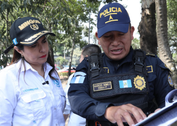 Viceministra de Seguridad supervisa operativos de seguridad en zona 8. /Foto: Mingob.