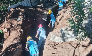 Realizan trabajos de alcantarillado en San Pedro Yepocapa./Foto: Mides.