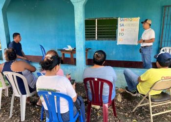 Comunidades de Santa Ana, Petén, se involucran en prevención de ambientes libres de contaminación fecal. / Foto: MSPAS.