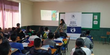 Estudiantes de San Marcos se beneficiaron con charla informativa sobre protección animal. / Foto: MAGA.