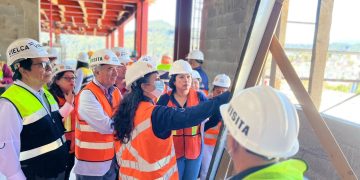 Nuevo hospital departamental de Sololá espera ser entregado a finales del 2026. (Foto: MSPAS)