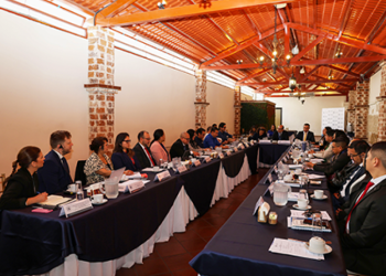 Expertos europeos y personal de la Onsec analizan los procesos administrativos sobre las pensiones.