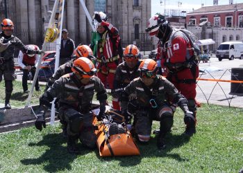 El macrosimulacro es un llamado a la acción para fomentar una cultura de prevención en Guatemala. / Foto: Ejército de Guatemala.