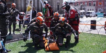 El macrosimulacro es un llamado a la acción para fomentar una cultura de prevención en Guatemala. / Foto: Ejército de Guatemala.