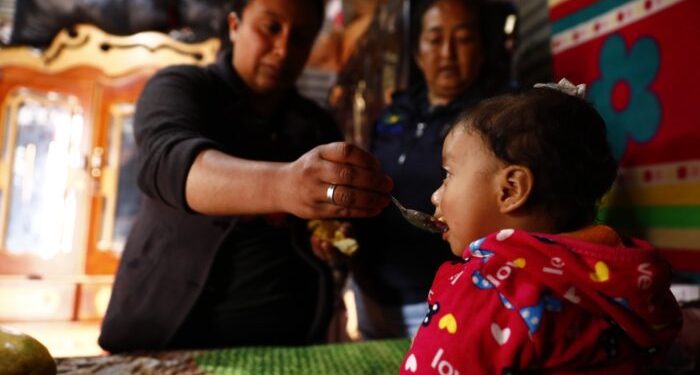 Génesis, un ejemplo de superación ante la desnutrición. /Foto: Sesan.