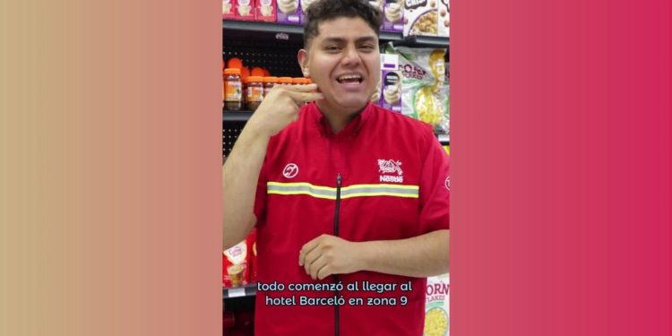 Beneficiado con Empléate Inclusivo. / Foto: Captura de video del Mintrab.