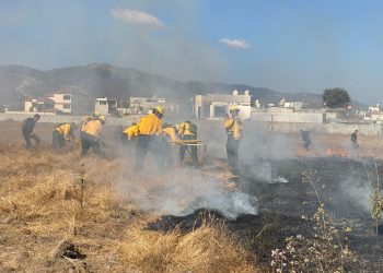 Instituciones gubernamentales se preparan contra incendios forestales en Huehuetenango