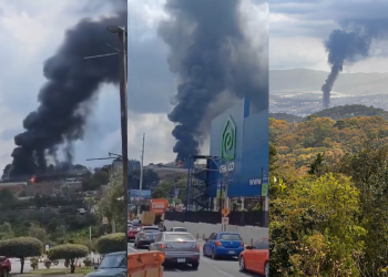 Videos | Conred y bomberos responden a incendio de grandes proporciones en Villa Nueva