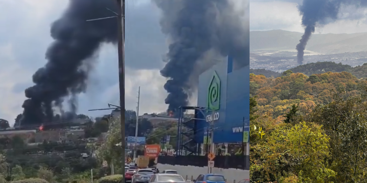 Videos | Conred y bomberos responden a incendio de grandes proporciones en Villa Nueva