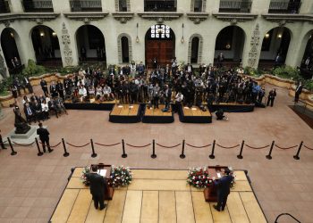 El presidente Arévalo y el secretario Rubio brindaron conferencia de prensa.