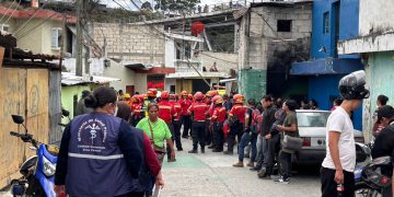 Atenciones en salud en el lugar de la tragedia. / Foto: MSPAS.