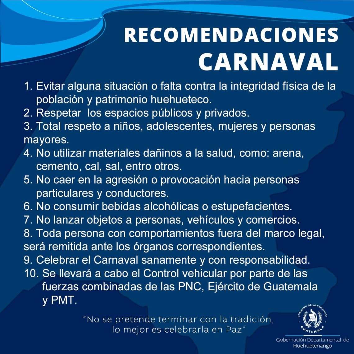 En desarrollo plan operativo de seguridad por tradición del carnaval en ...