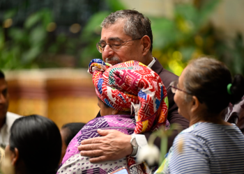 Presidente, Bernardo Arévalo, conmemoró el Día Internacional de la Mujer. / Foto: Álvaro Interiano
