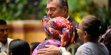 Presidente, Bernardo Arévalo, conmemoró el Día Internacional de la Mujer. / Foto: Álvaro Interiano