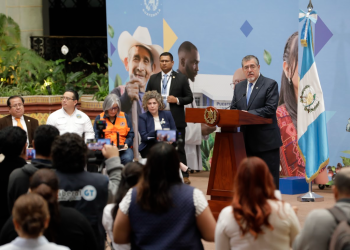 Presidente Bernardo Arévalo en la ronda de la semana.
