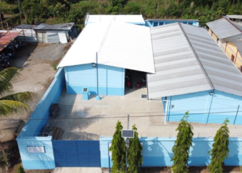 Remozamiento de escuela en caserío Primavera está a punto de terminar. /Foto: CIV.