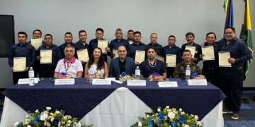 Intecap acreditó a personal de salud de San Pedro Necta con diferentes cursos. /Foto: MSPAS.