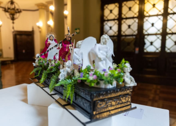 Palacio Nacional se engalana con exposición de arte de Semana Santa. /Foto: MCD.