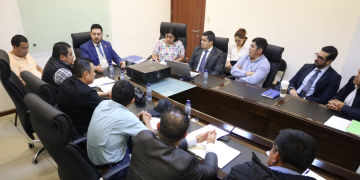 CIV y autoridades de Alta Verapaz se reúnen para dialogar sobre los trabajos de recuperación vial. /Foto: CIV.