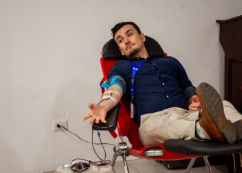 Jornada de donación de sangre en el Hospital Pedro de Bethancourt de Antigua Guatemala. /Foto: MSPAS.