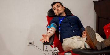 Jornada de donación de sangre en el Hospital Pedro de Bethancourt de Antigua Guatemala. /Foto: MSPAS.